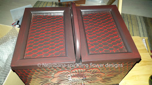 Japanese embroidery box - top